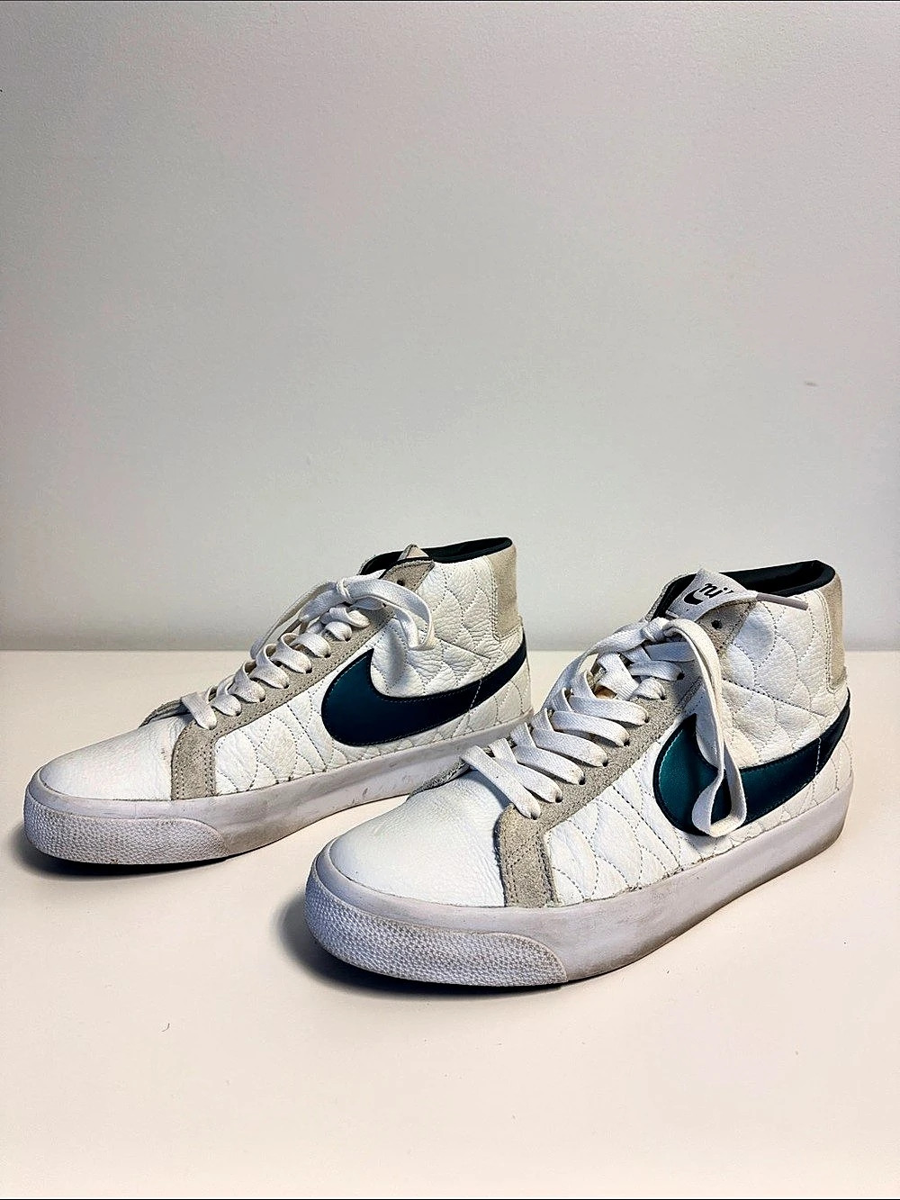 Nike SB Zoom Blazer Mid Premium Koston White Teal Men’s Size 10 DO9399-100